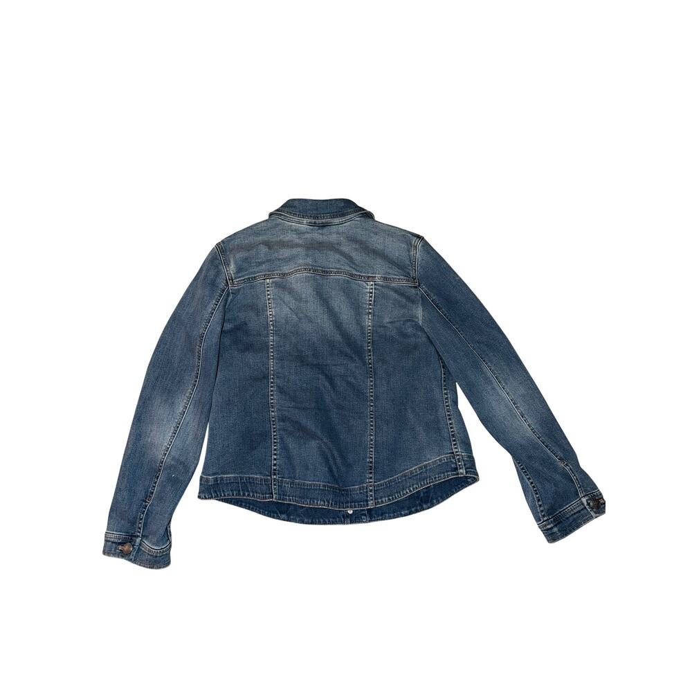 Chicos Jean Jacket Size 2 - Picture 3 of 4